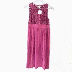 NWT Anthropologie Ella Moss crochet dress S